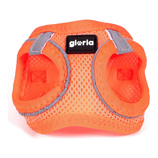 Imbracatura per Cani Gloria Air Mesh Trek Star Regolabile Arancio Taglia L (33,4-35 cm)