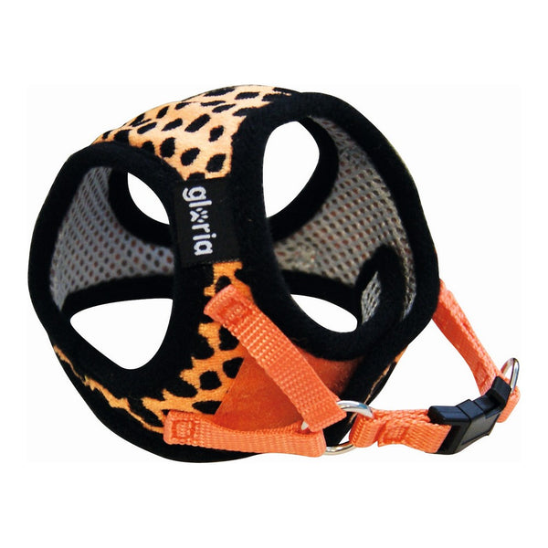 Imbracatura per Cani Gloria Leopardo 21-29 cm Arancio Taglia S