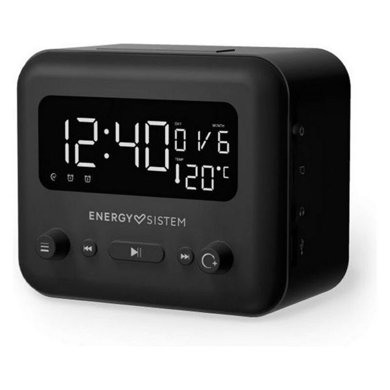 Radio Sveglia Energy Sistem Clock Speaker 2 Bluetooth Graphite LED Bluetooth 5W Bluetooth