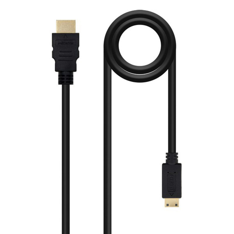 Cable HDMI A Mini HDMI Nanocable 10.15.0902 1.8 M Negro