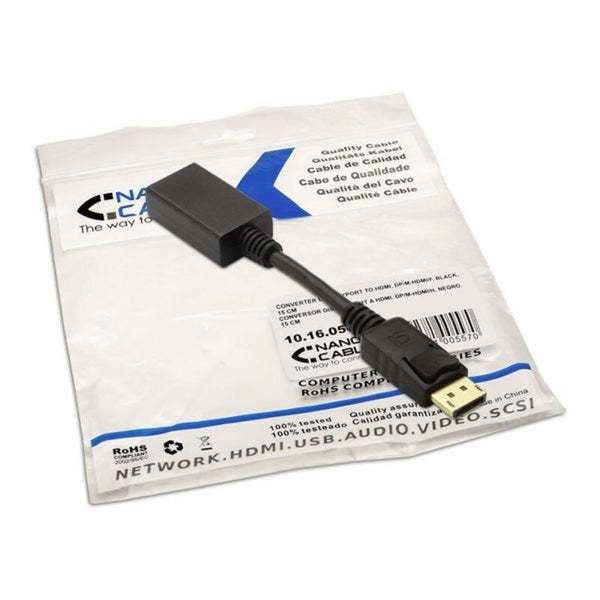 Adaptateur DisplayPort avec HDMI nanocable 10.16.0502 15 cm