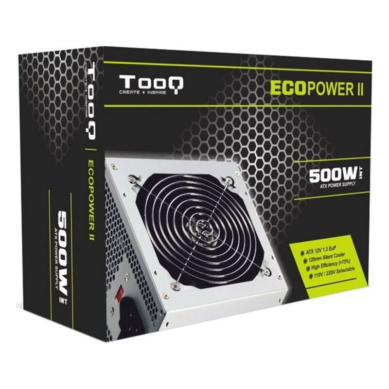 Tooq TQEP-500S-INT ATX 500W Silver 500W Source d'alimentation