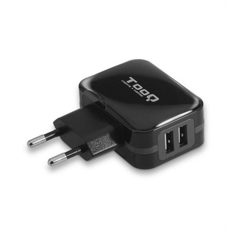 Caricabatterie da Parete TooQ AATCAT0149 USB x 2 17W Nero