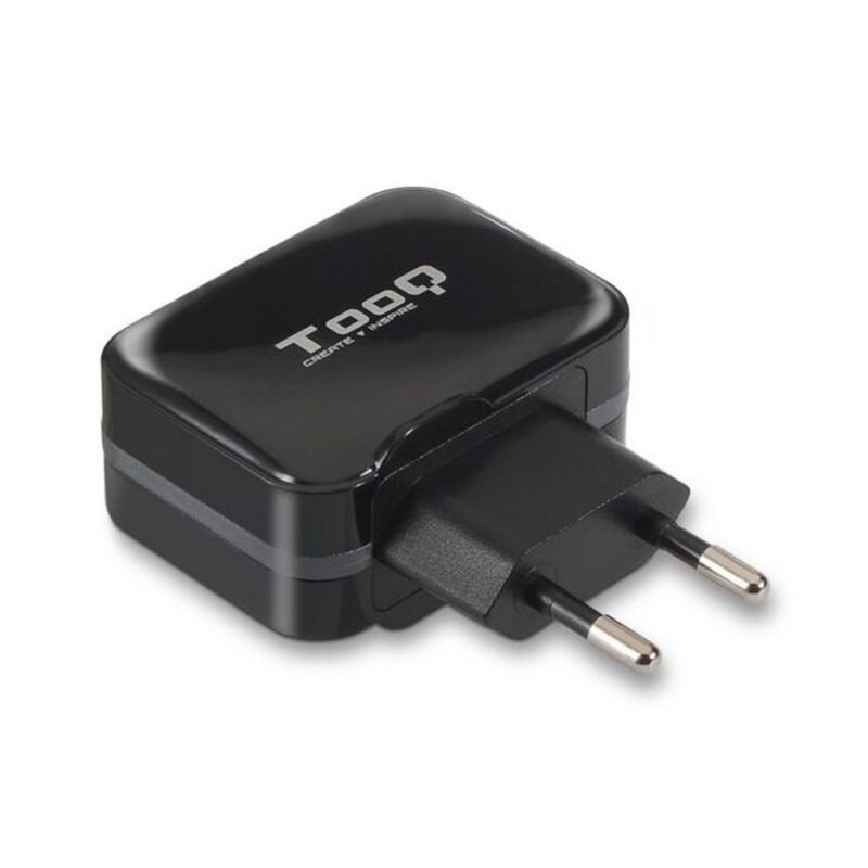 Caricabatterie da Parete TooQ AATCAT0149 USB x 2 17W Nero