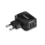 Caricabatterie da Parete TooQ AATCAT0149 USB x 2 17W Nero