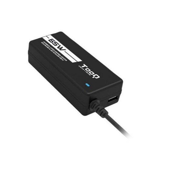 Chargeur d'ordinateur portable Tooq TQLC-65BS02AT 65W 8 Connecteurs noirs