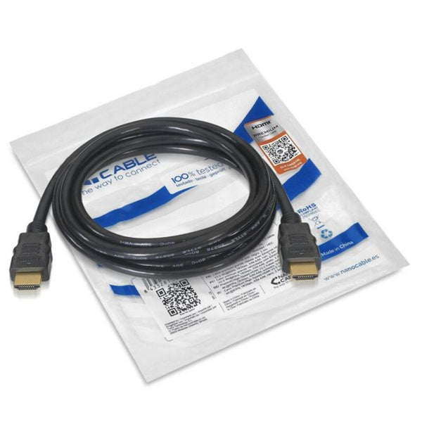 HDMI Nanocable HDMI V2.0, 1m 10.15.3601 V2.0 4K 1 m Schwarz