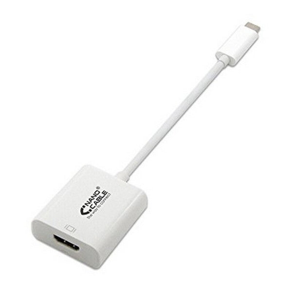 Adaptador USB C con HDMI Nanocable 10.16.4102 15 cm de blanco