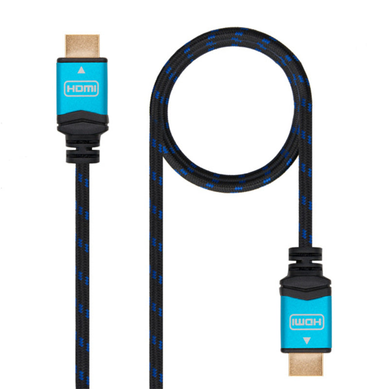 Câble HDMI Tooq 10.15.37 V2.0 Black Blue