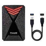 Involucro per Hard Disk TooQ TQE-2550RGB 2,5" USB 3.0 RGB Nero