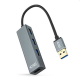 4 -Door Hub USB nanocable 10.16.4402 USB 3.0 Gray