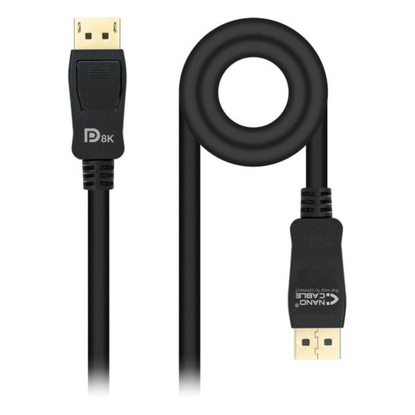 Cavo DisplayPort NANOCABLE HDR 8K Ultra HD Nero