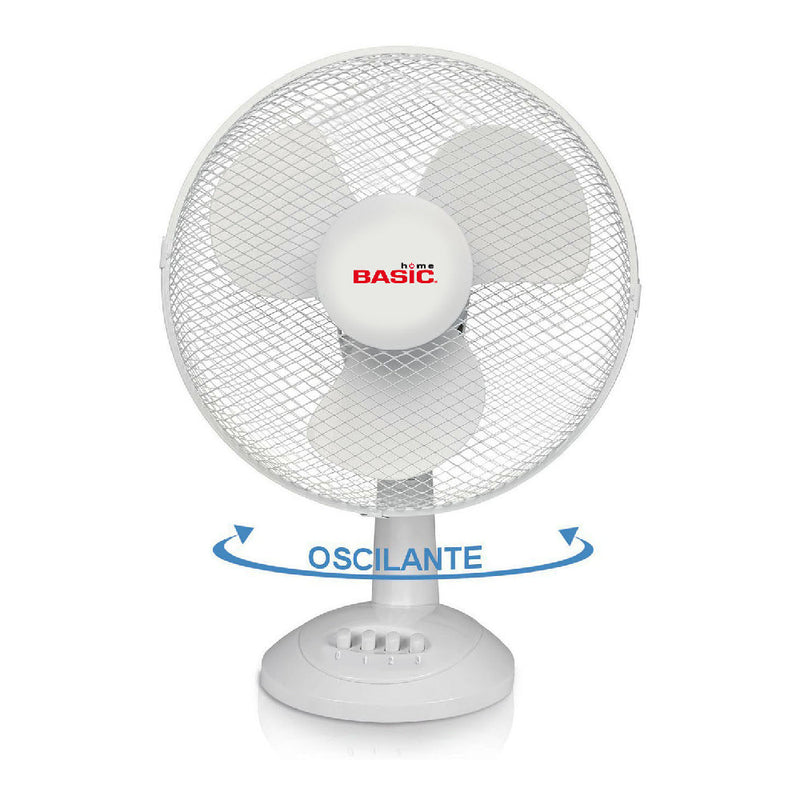 Ventilatore da Tavolo Basic Home Bianco 35 W