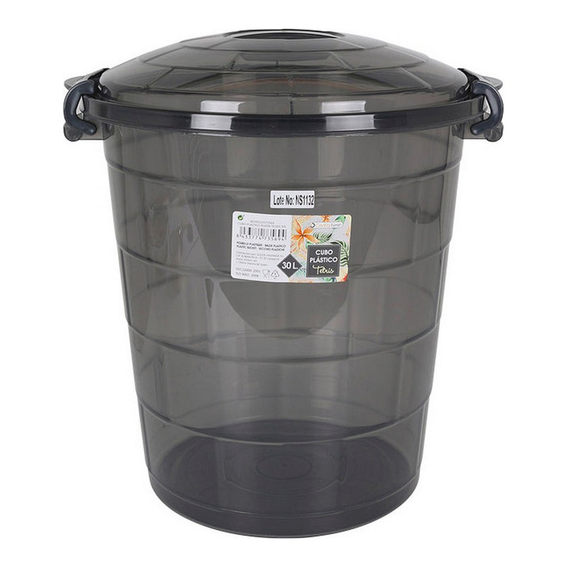 Secchio Confortime Tetris Plastica Grigio scuro (30 L)