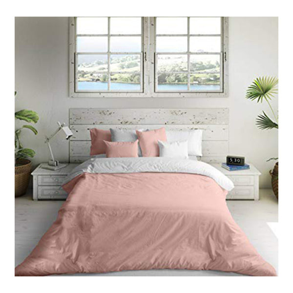 Copripiumino Naturals Rosa Bianco (Letto da 105) (180 x 270 cm) - zannishop