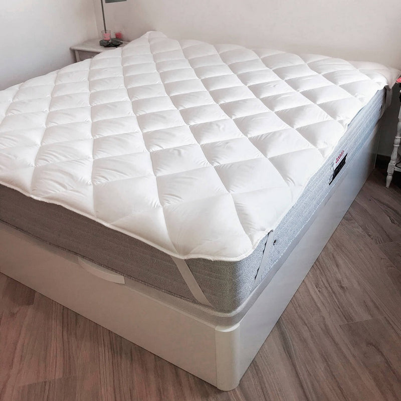 Coprimaterasso Naturals Bianco Matrimoniale (150 x 190/200 cm)