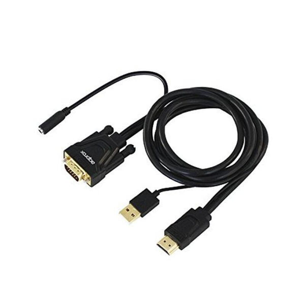 Adaptateur HDMI avec VGA Abropex! Appc22 3,5 mm USB 60 Hz