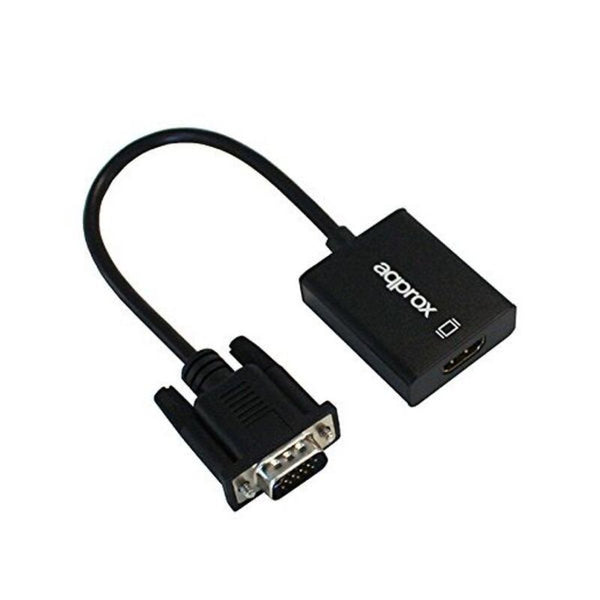 Adattatore VGA con HDMI con Audio approx! APPC25 3,5 mm Micro USB 20 cm 720p/1080i/1080p