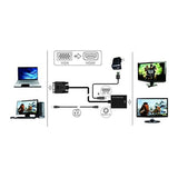 VGA -Adapter mit HDMI mit Audio ca.! APPC25 3,5 mm Mikro USB 20 cm 720p/1080i/1080p