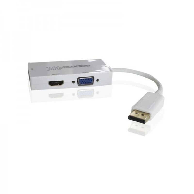 Adattatore DisplayPort con HDMI approx! AISCCI0302 APPC37 DVI VGA Bianco