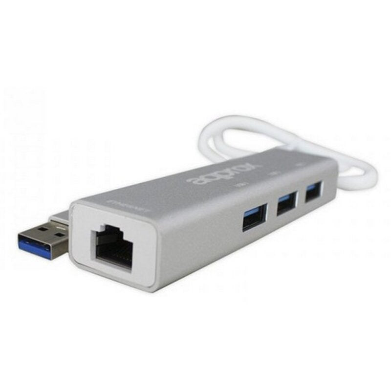 Netzwerkadapter ca.! APPC07GHUB LAN 10/100/1000 USB 3.0 Grau