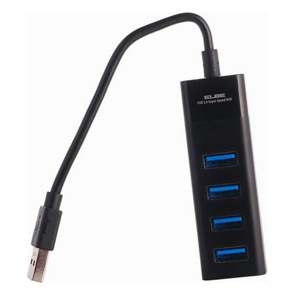 Hub USB 4 Porte 3.0 ELBE Nero