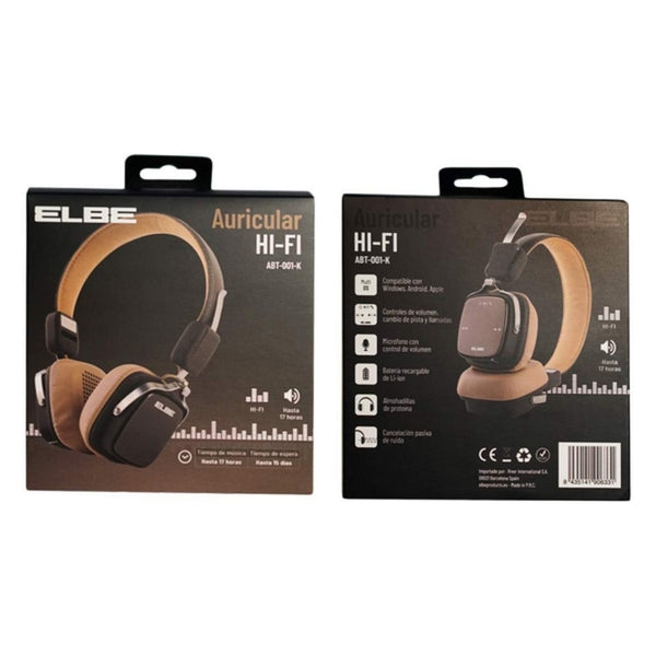 Auricolare Bluetooth ELBE ABT-001K Crema 40 mm