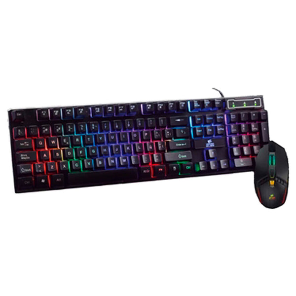 Teclado y Ratón Gaming ELBE PTR-103 G Negro