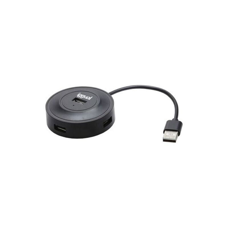 4 -Door Hub USB Iggual IgG316689 USB 2.0