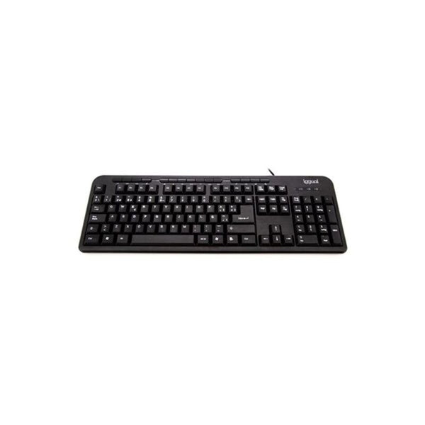 Tastiera iggual CK-BASIC-120T QWERTY USB Nero