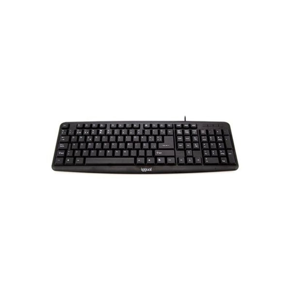 Tastiera iggual CK-BASIC-105T QWERTY USB Nero