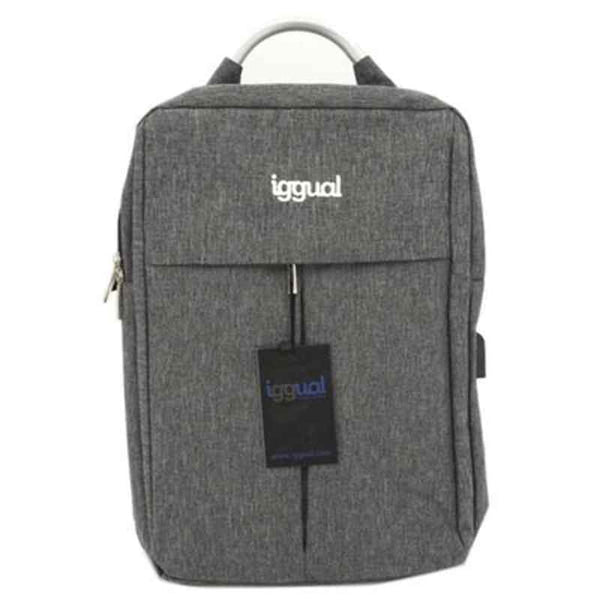 Sac à dos ordinateur portable iggual toute technologie dans 15,6 "Gray imperméable