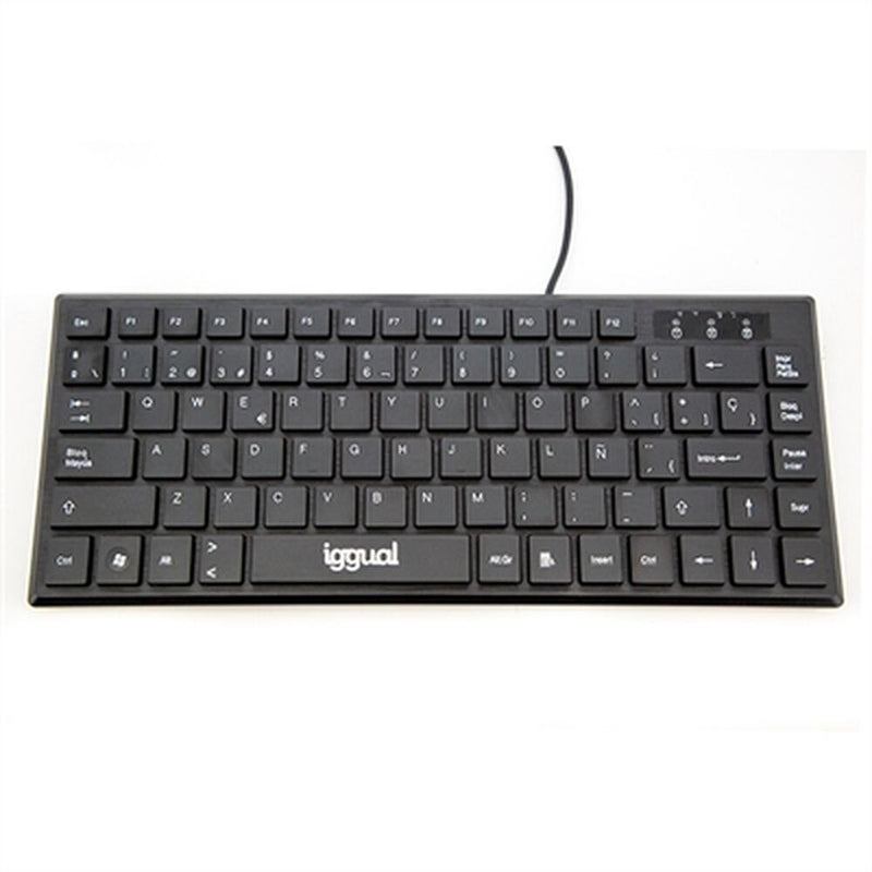 Tastatur iggual IGG317082 Schwarz