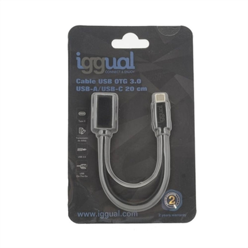 Cavo USB-C OTG 3.0 iggual IGG317372 20 cm