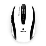 Mouse Ottico Wireless NGS White Flea Advanced 800/1600 dpi Bianco/Nero