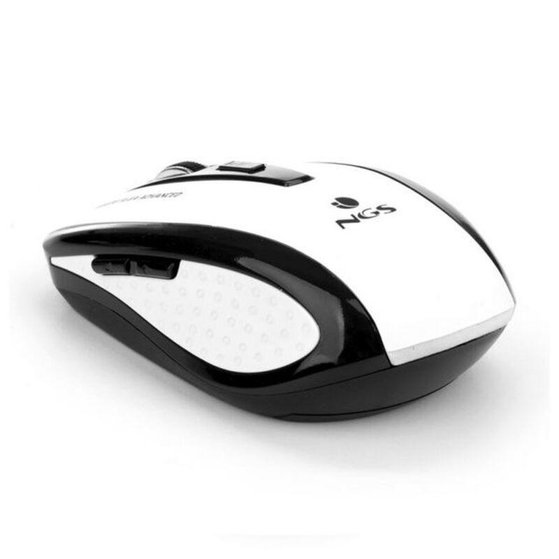 Mouse Ottico Wireless NGS White Flea Advanced 800/1600 dpi Bianco/Nero