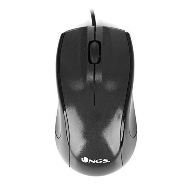 Mouse Ottico Mouse Ottico NGS Black Mist 800 dpi Nero