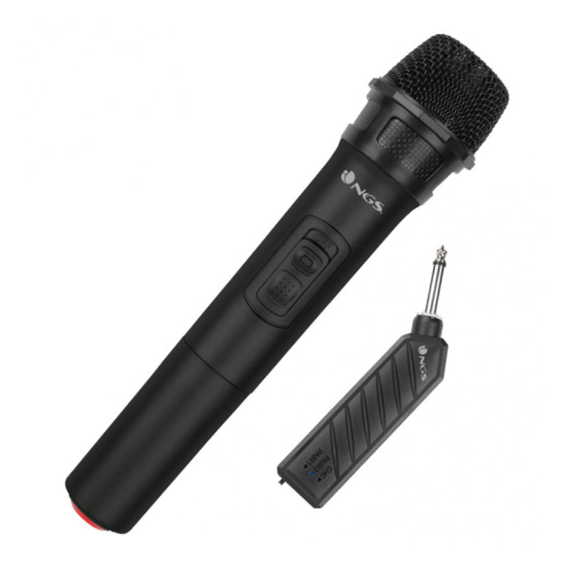 Micrófono Karaoke NGS Singer Air 261.8 MHz 400 mAh Negro