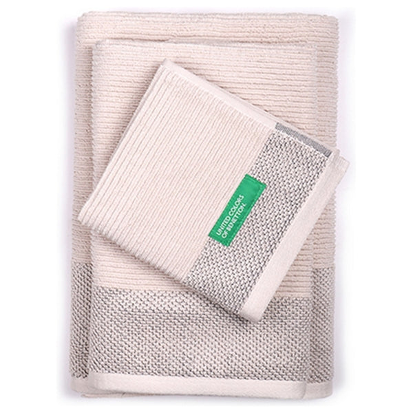 Ensemble de serviettes Beige Benetton