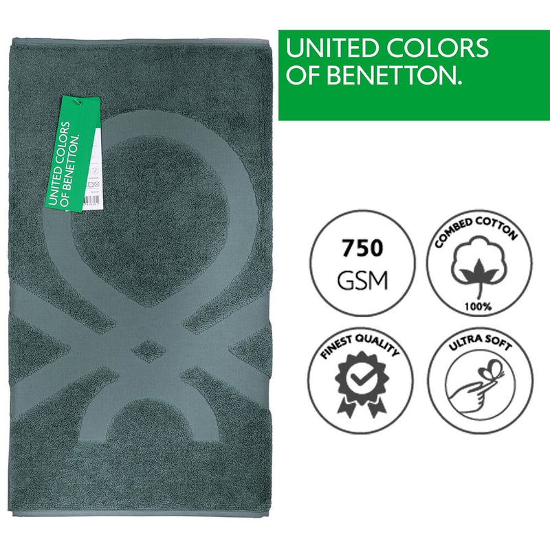 Tappeto da bagno Benetton BE218 Grigio scuro (50 x 80 cm) - zannishop