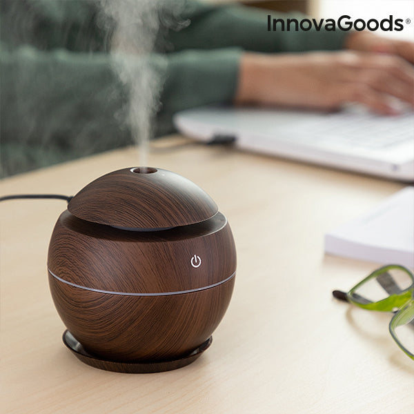 Mini Umidificatore Diffusore di Aromi Dark Walnut InnovaGoods