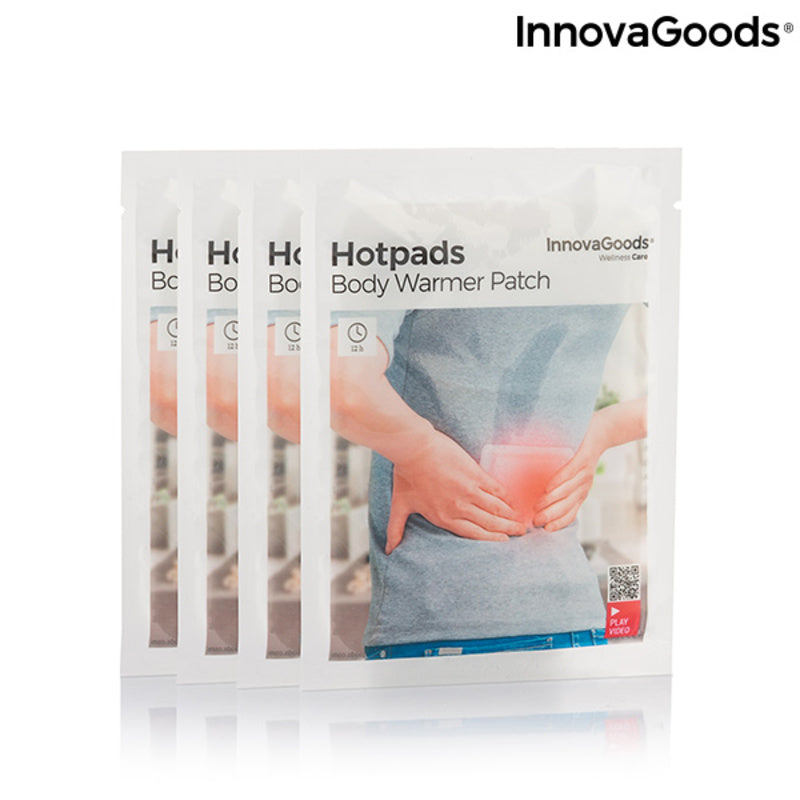 Selbsthaftende Wärme-Pflaster Hotpads InnovaGoods (4Er pack)