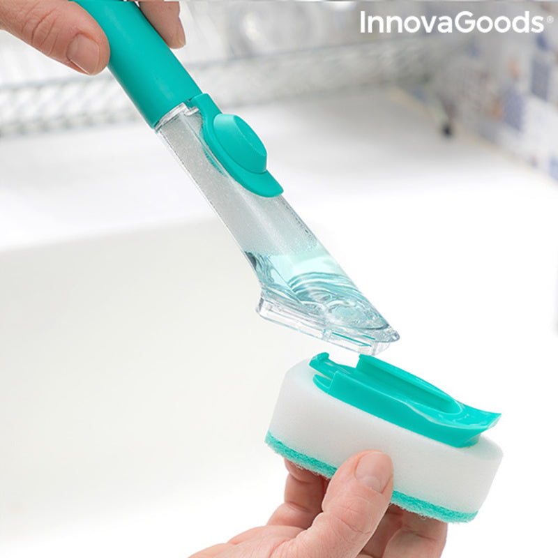 Brosse à dents éponge avec poignée et distributeur pour Cleash Innovagoods Soap