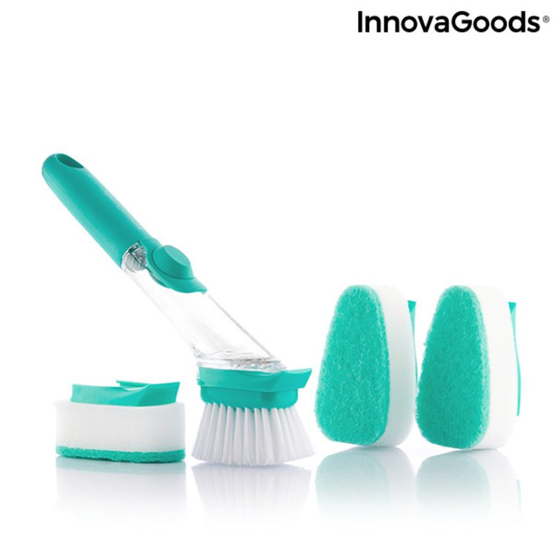 Brosse à dents éponge avec poignée et distributeur pour Cleash Innovagoods Soap