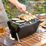 Estuche portátil de barbacoa de carbón y plegamiento a mano · Q InnovAgoods