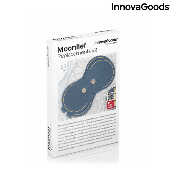 Patches de remplacement pour le masseur menstruel relaxant MoonLief Innovagoods (pack de 2)