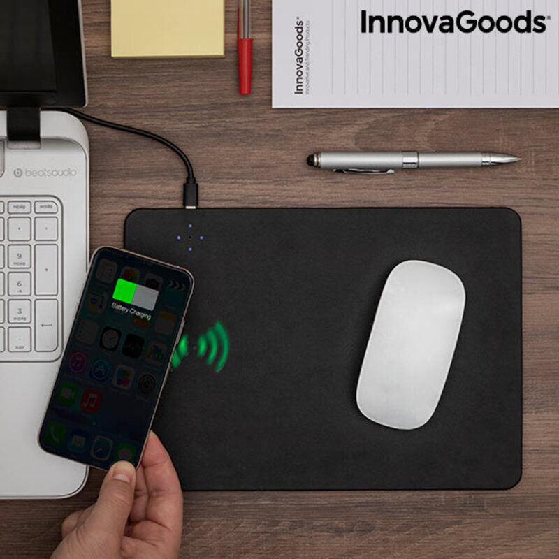 Tapis de souris avec 2 padwe padwe innovagoods Charge sans fil