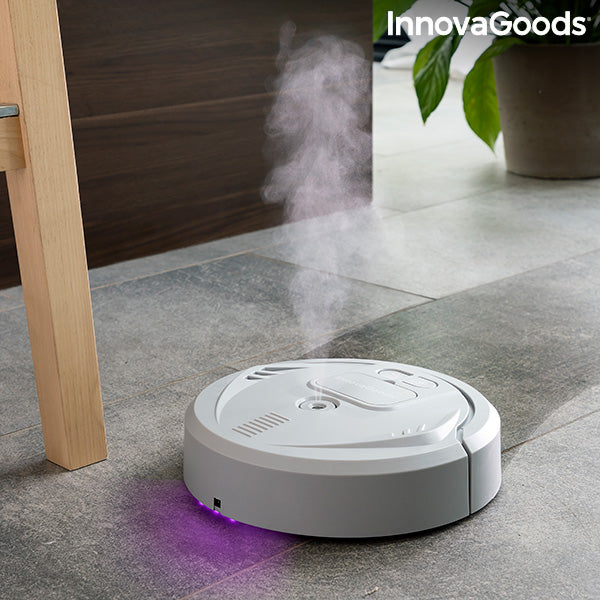 Robot Mopa Recargable 4 en 1 con Desinfección UV y Humidificador Aromatizador Klinbot InnovaGoods