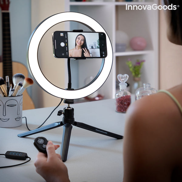 Ring Light con Treppiede e Telecomando Youaro InnovaGoods