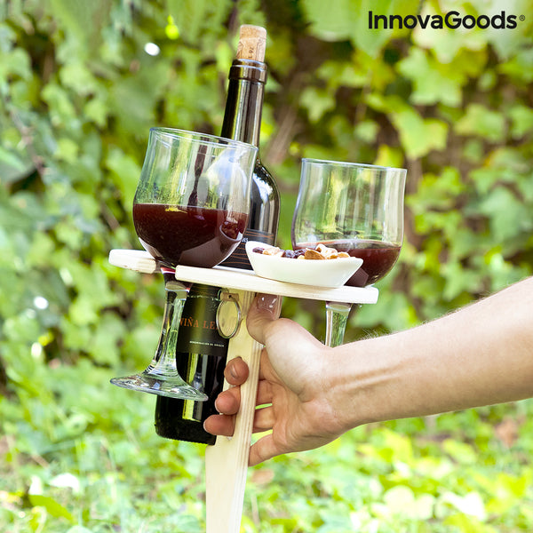 Winnek Innovagoods Winnek Outdoor Wine Table pliage et vin portable